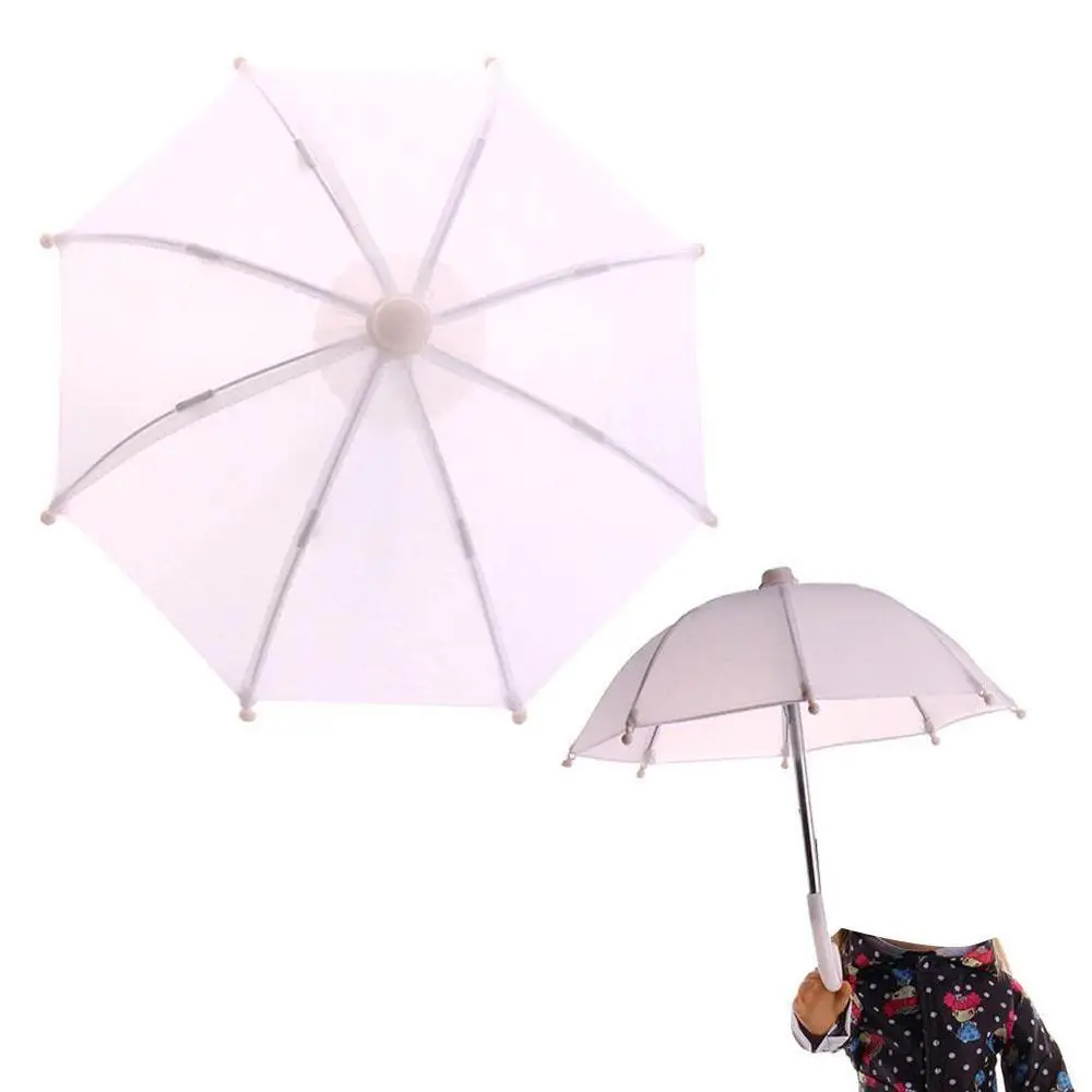 Colorful Mini Umbrella Rain Gear 8 Inch Doll Accessories Toy Kids Doll Baby Girl Dropshipping Photography Props Accessories L0S8