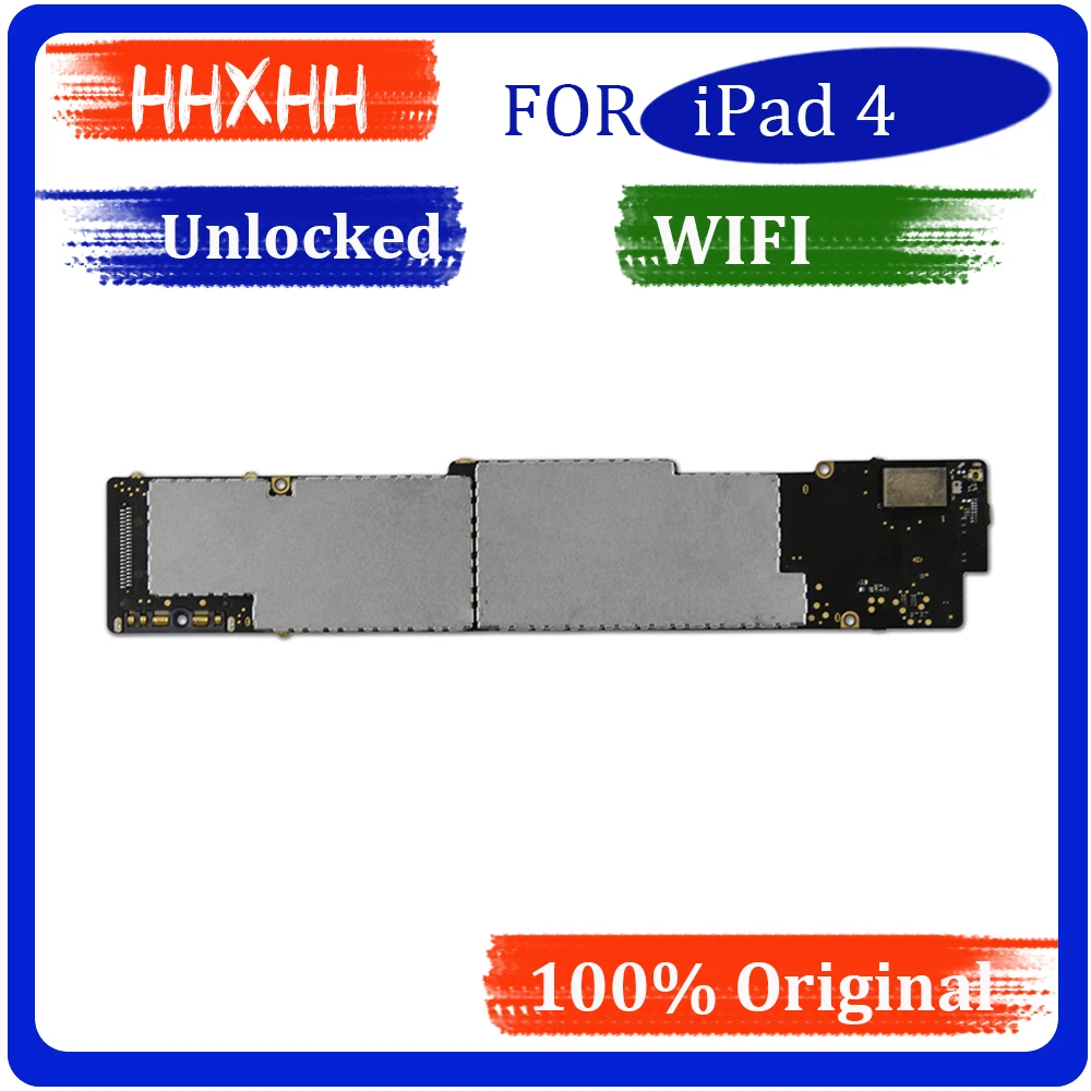 Оригинальная разблокированная материнская плата для ipad 4 iCloud A1458 материнская плата для ipad 4 материнская плата с чипами A1458 A1459 или A1460