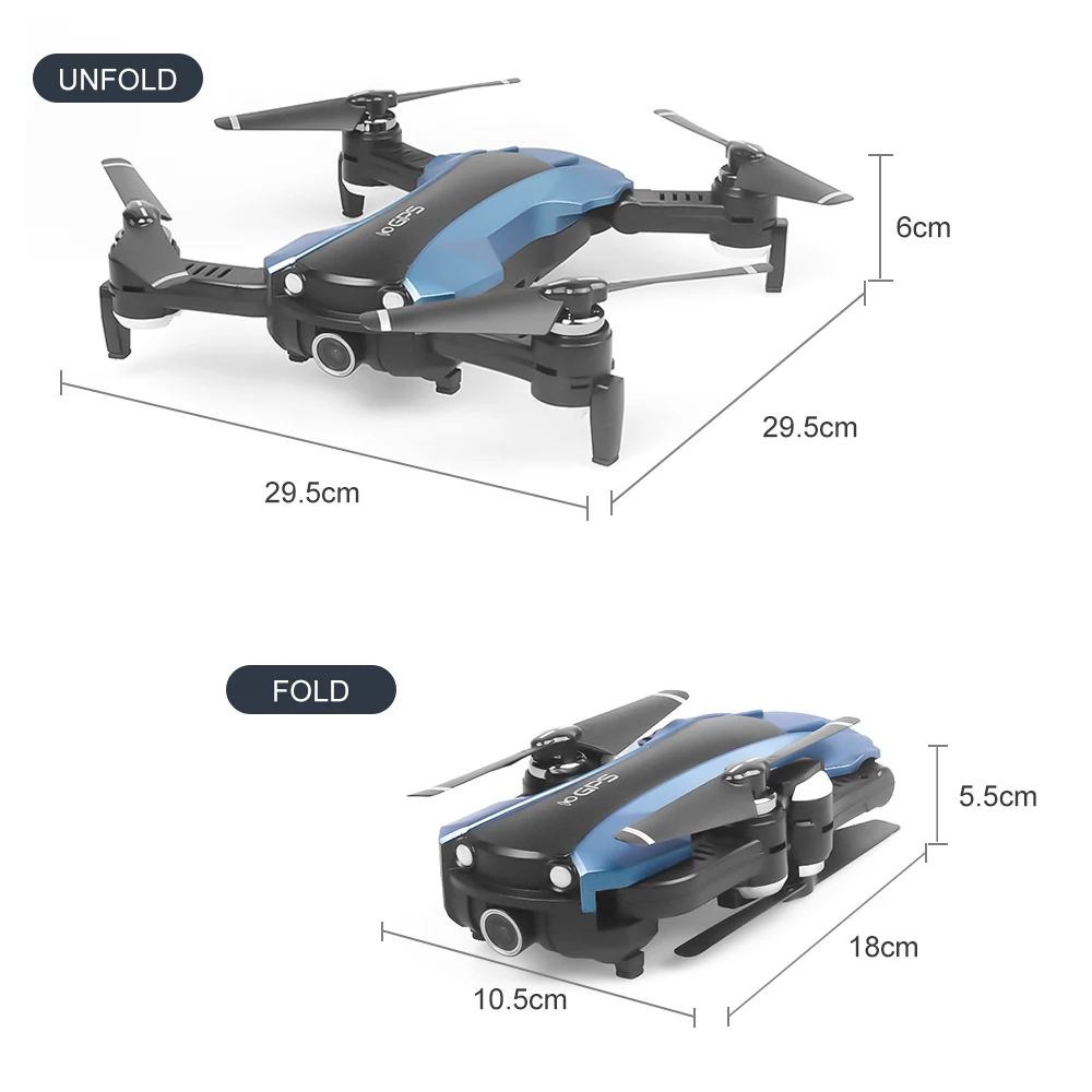 6 5G GPS Радиоуправляемый Дрон с камерой 2K Wi-Fi FPV складной квадрокоптер Follow Me Altitude Hold