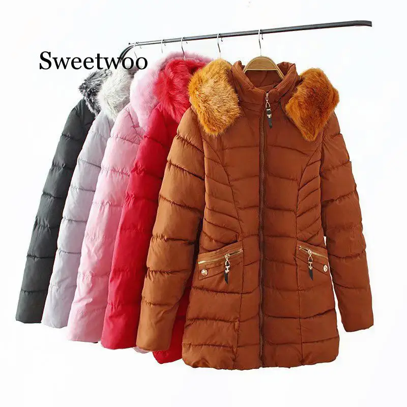 

Женская хлопковая зимняя куртка 2020, длинная парка, толстая подкладка с хлопковой подбивкой, зимнее пальто, женские парки больших размеров к...