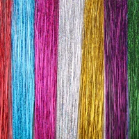 sparkle shiny hair tinsel rainbow silk hair extensions dazzles women hippie for braiding headdress for girls party 1 bag 8 color