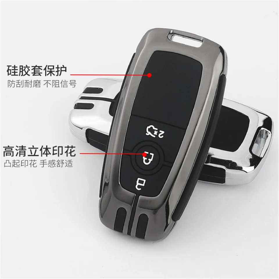 Copertura della cassa chiave dell'automobile per Ford Fusion Mustang Explorer F150 F250 F350 2017 2018 EcoSport Edge S-MAX Ranger Lincoln Mondeo fiesta - H0861ce4e19c240dd9bde3e2d5bcff19cH