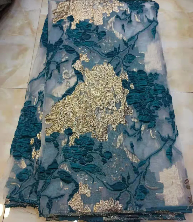 4 цвета очень красивая мятно зеленая и Золотая африканская французская сетчатая