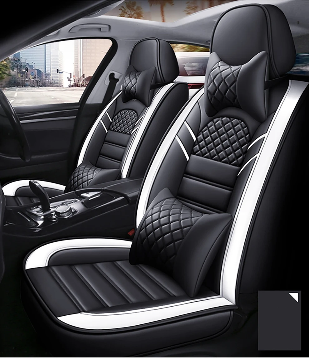 

kalaisike Leather Universal Car Seat covers for Isuzu all models D-MAX mu-X 5 seats auto accessories car styling