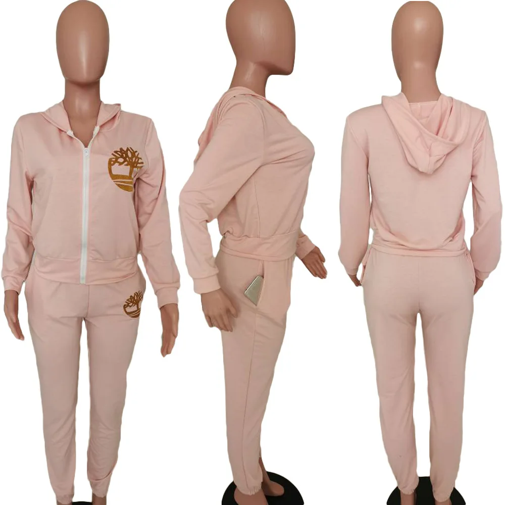Plus Size 2 TWO PIECE SET Women Clothing Joggers Top+ Pants Tracksuit Track Suits Embroidered Sweatsuits Jogging Femme Outfits