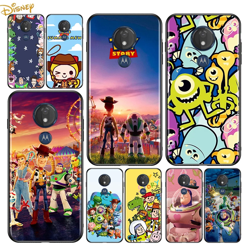 

Toy Story Cute for Motorola G9 G8 G E7 E6 One Play Marco Hyper Fusion Stylus Power Edge Plus Black Phone Case