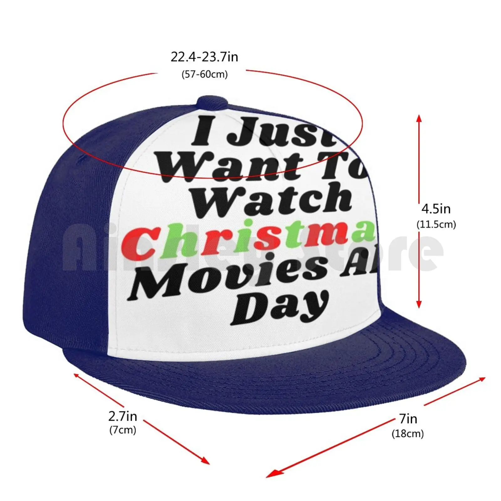 

I Just Wanna Watch Christmas Movies Lazy Baseball Cap Diy Mesh Hip Hop Adjustable I Just Want To Watch Christmas Movies All Day