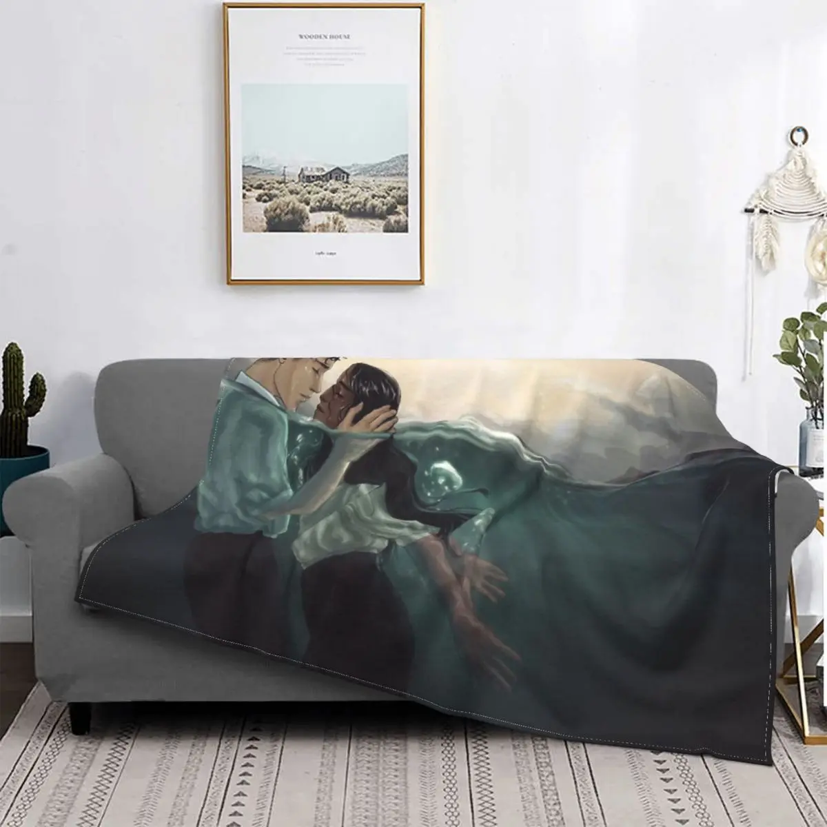 

Manta Trust para cama, colcha a cuadros, manta de felpa de Anime, Sudadera con capucha para camas