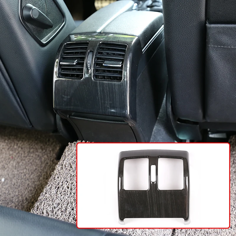 

Черная отделка под дерево для Mercedes Benz C Class W204 2008-2013, АБС-пластик, декоративная рамка для автомобиля вентилятор заднего кондиционера, аксессу...