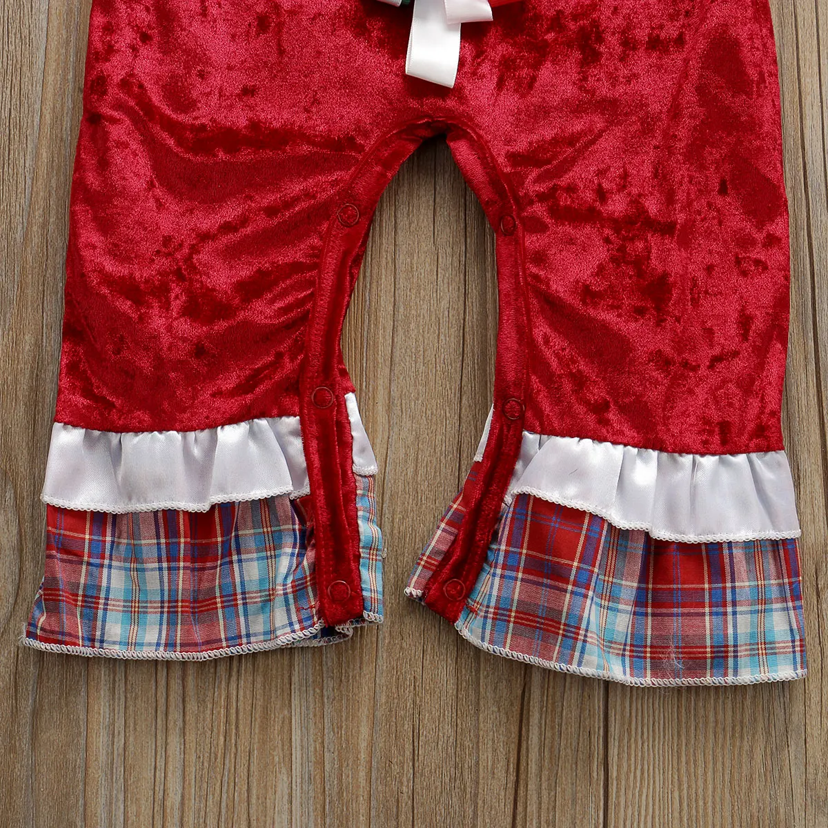 2019 Детская одежда для весны и осени Новорожденные мальчики и девочки комбинезон из бархата с длинным рукавом и брюками на утренники на Рождество.