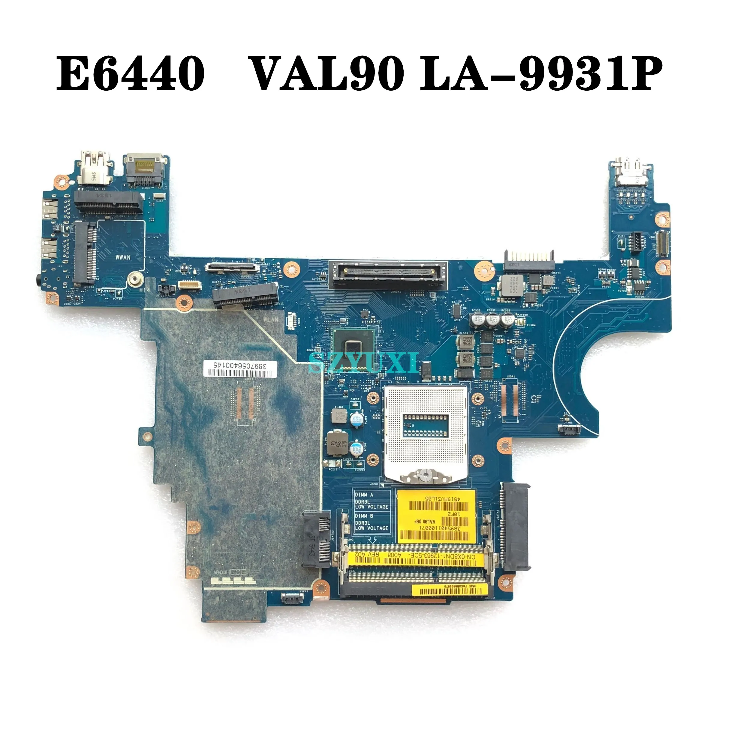 

CN-0X8DN1 X8DN1 For Dell Latitude E6440 Laptop motherboard VAL90 LA-9931P QM87 mainboard 100%tested