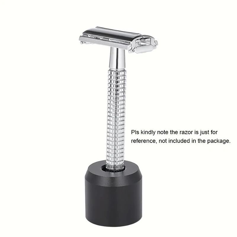 

New Retro Razor Base Shaver Holder Razor Solo Stand/Base Brushed Aluminum Alloy Adjustable Safety Razor Stand