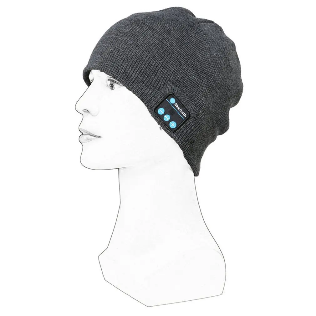 Беспроводные Bluetooth наушники музыкальная шапка универсальные умные шапки зимние