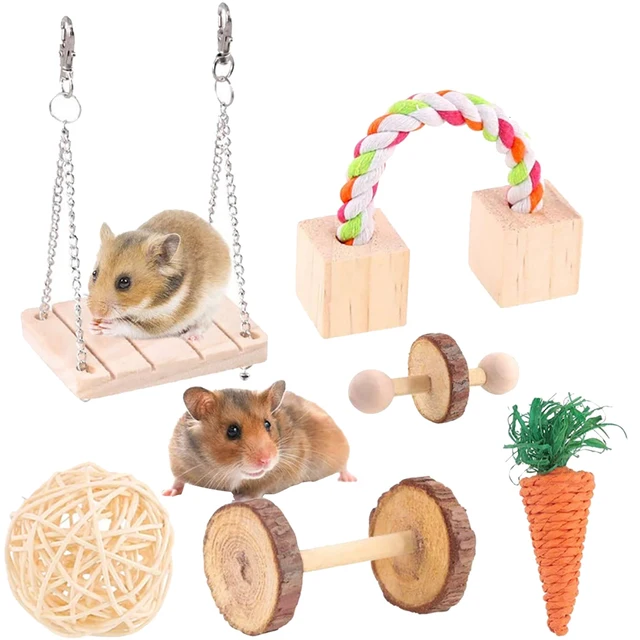Хомячок с гантелей