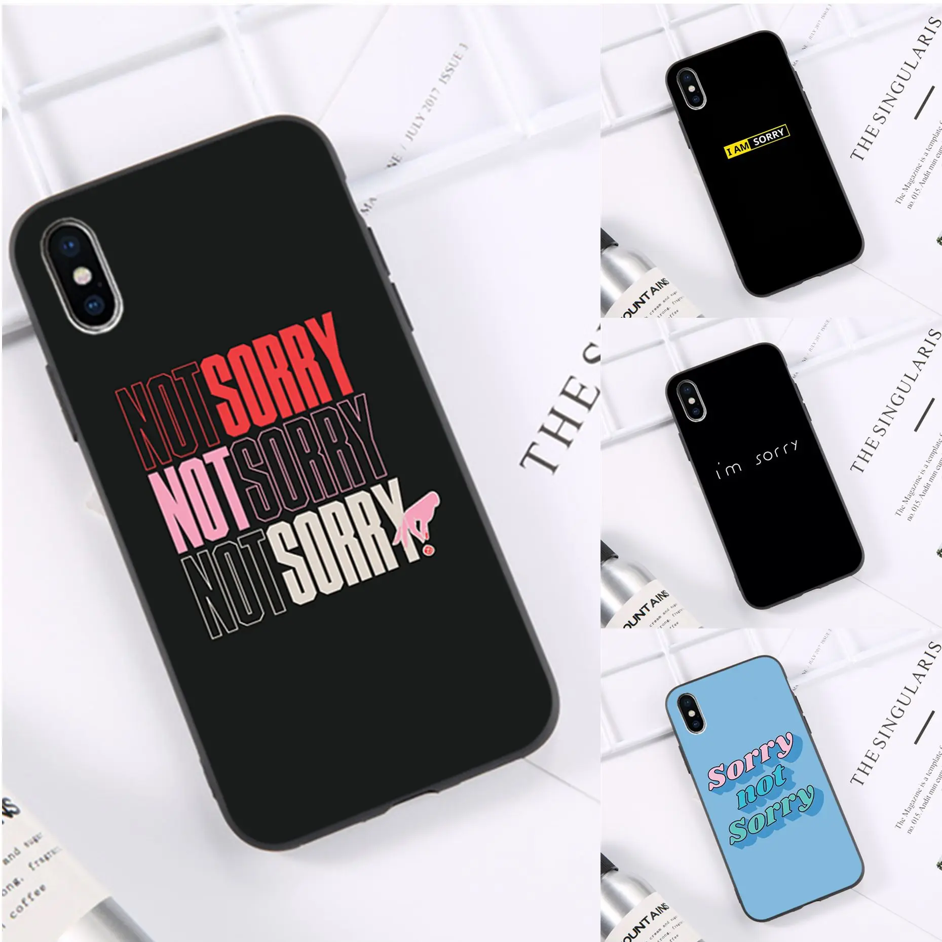 HTxian I am sorry no im not Novelty Fundas чехол для телефона iPhone 11 pro XS MAX 8 7 6 6S Plus X 5 5S SE XR casese