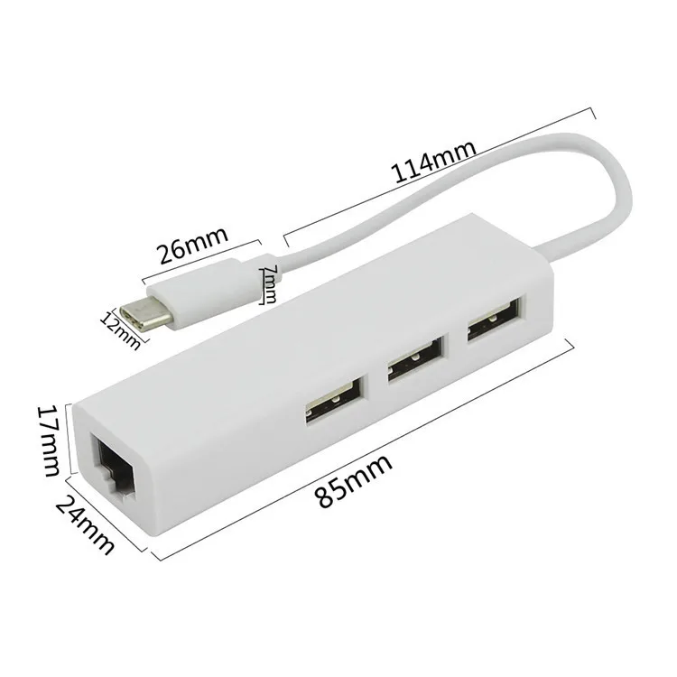 

Type-C computer USB cable adapter HUB OTG Android mobile phone splitter multi-function hub