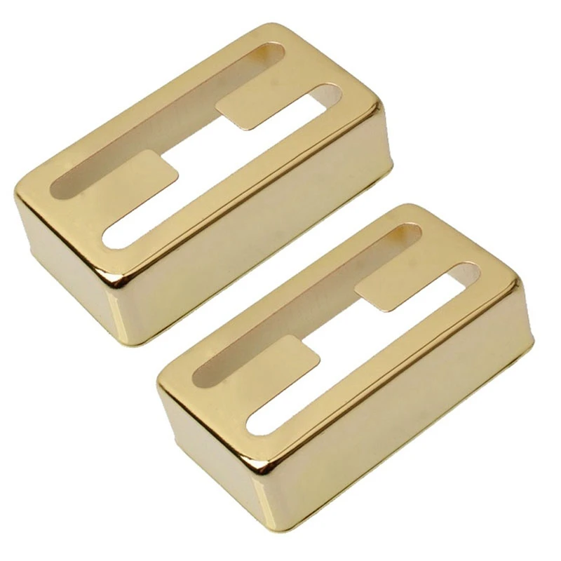 

2 упаковки крышек для гитары, латунные крышки для звукоснимателя Humbucker Gold для Lollartron