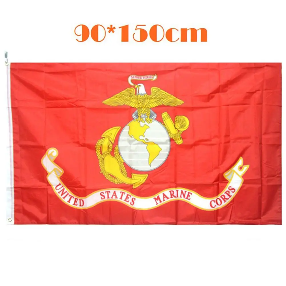 

90*150 Cm Polyester United States Of American Army USMC Marine-Corp Flag American Army United States -Marine Corps-USMC Flag