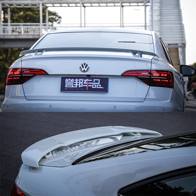 

CEYUSOT FOR CAR Trunk Spoiler Rear Wing Volkswagen NEW Jetta 2019 2020 ABS Material Decorative Accessories VW Jetta Refit Tail