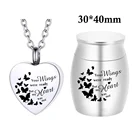 5 цветов урны для кремации из алюминиевого сплава, маленькая шкатулка для Keepsake, мини-памятники, ожерелье для праха, для женщин и мужчин