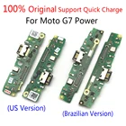 100% оригинальный новый для Motorola Moto G7 Power G6 G7 Play USB-порт для зарядки, микрофон, док-станция, гибкий кабель