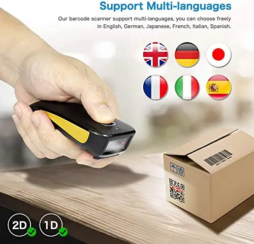 netum mini 2d barcode scanner for inventory3 in 1 connection mode bluetooth2 4g wirelssusb compatibleios android pc pos free global shipping