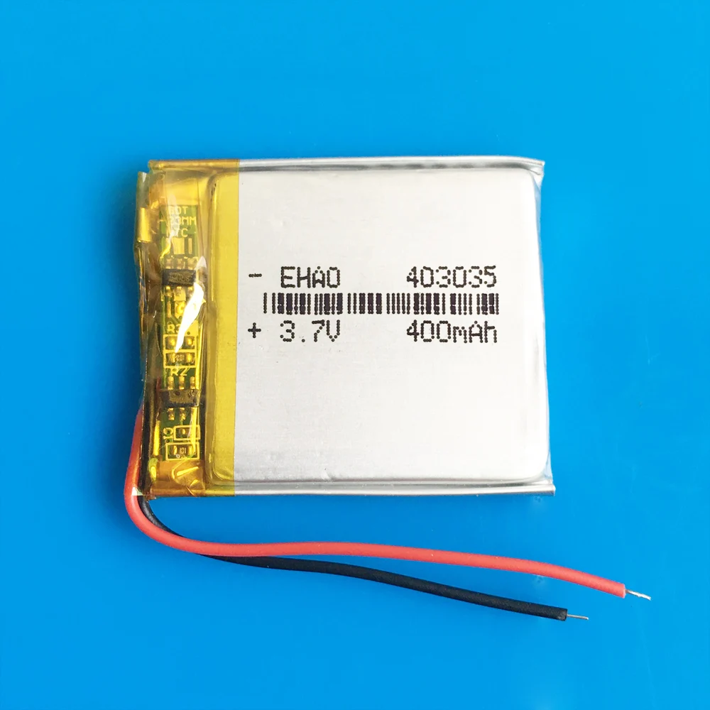 3 7 V 400mAh 403035 перезаряжаемый литий-ионный аккумулятор литий-полимерные литиевые