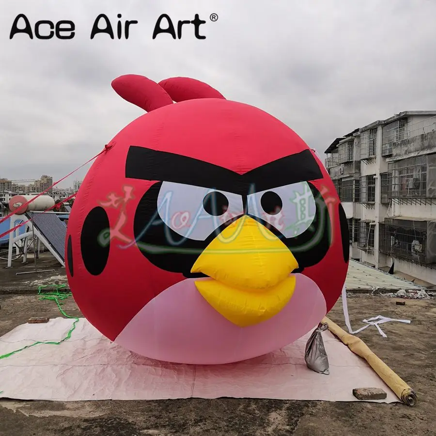 Горячая Распродажа Красный воздушный шар angry bird 3M H милый надувной птицы для