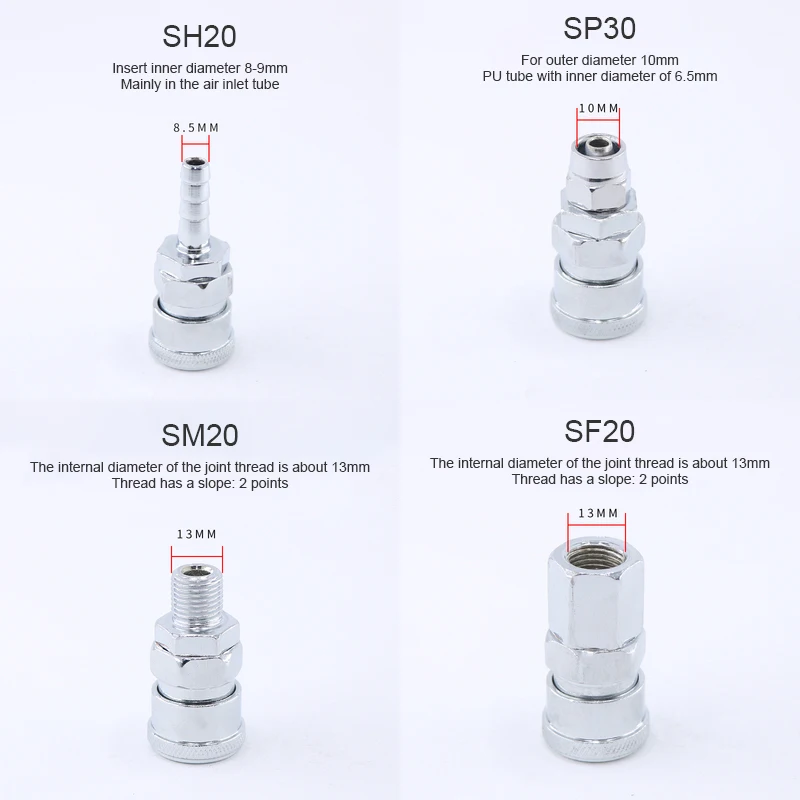 Type-C Pneumatic components PP10 PF20 PM40 PF30 PF40 PP40 PM20 PP20S pneumatic accessories air compressor hose quick connector |