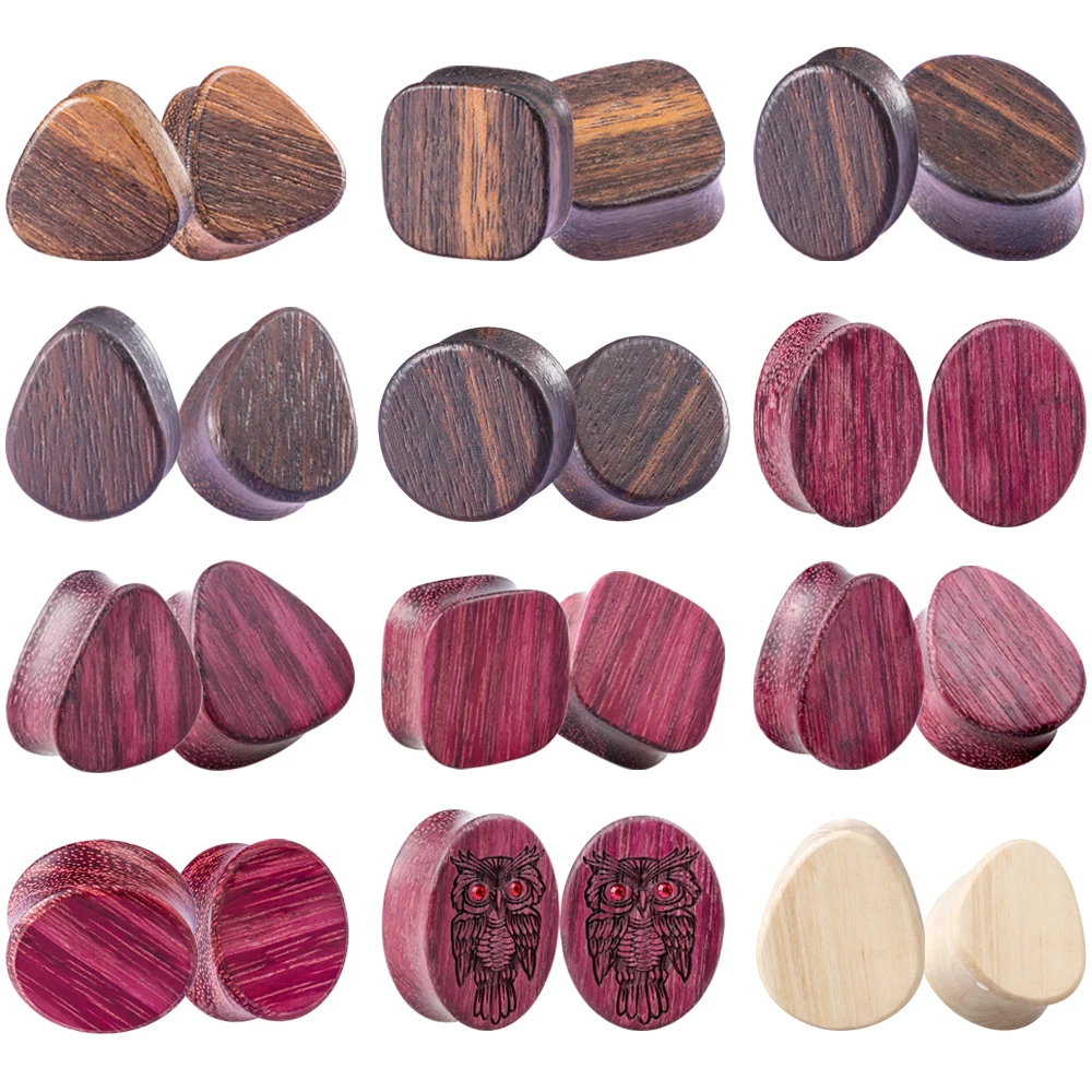 2 шт. деревянные Плоть Туннели Double расклешенные древесный гриб Expender носилки Pincher