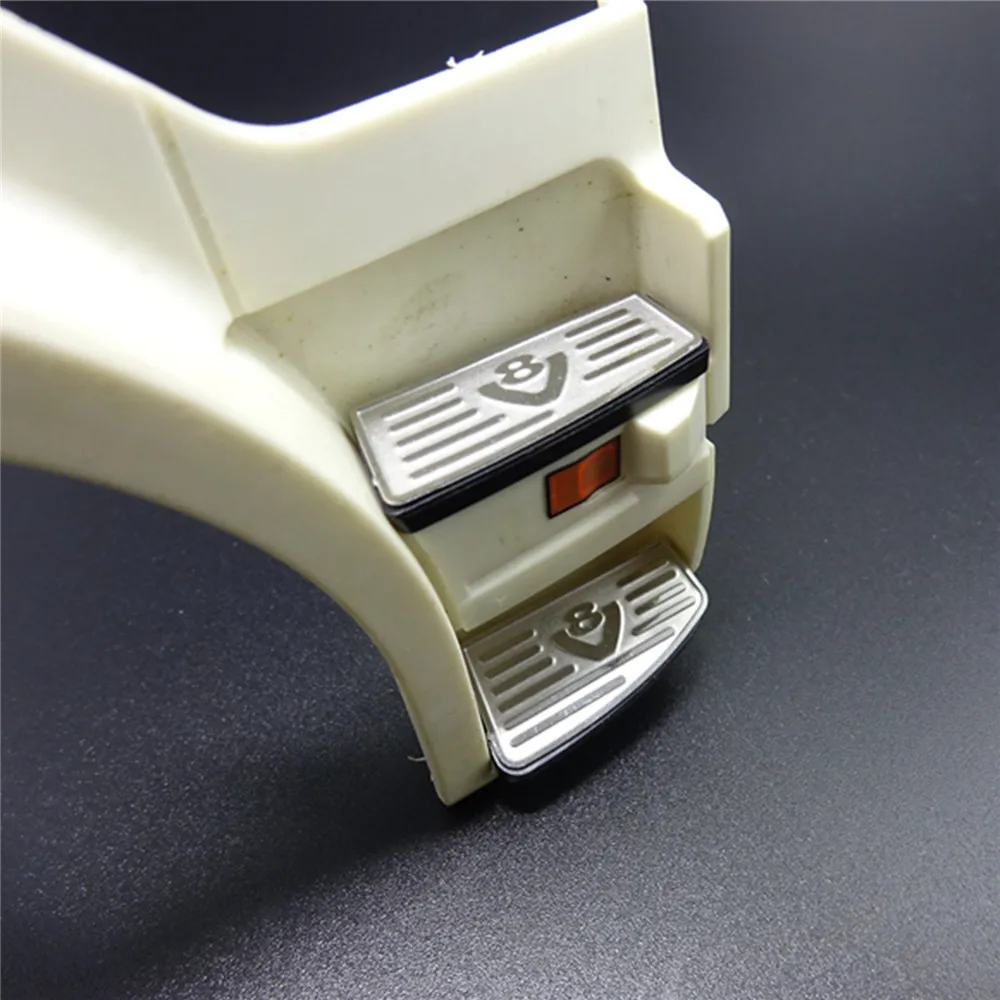 Металлическая боковая педаль гравированный лист V8 логотип сделай сам нашивка на