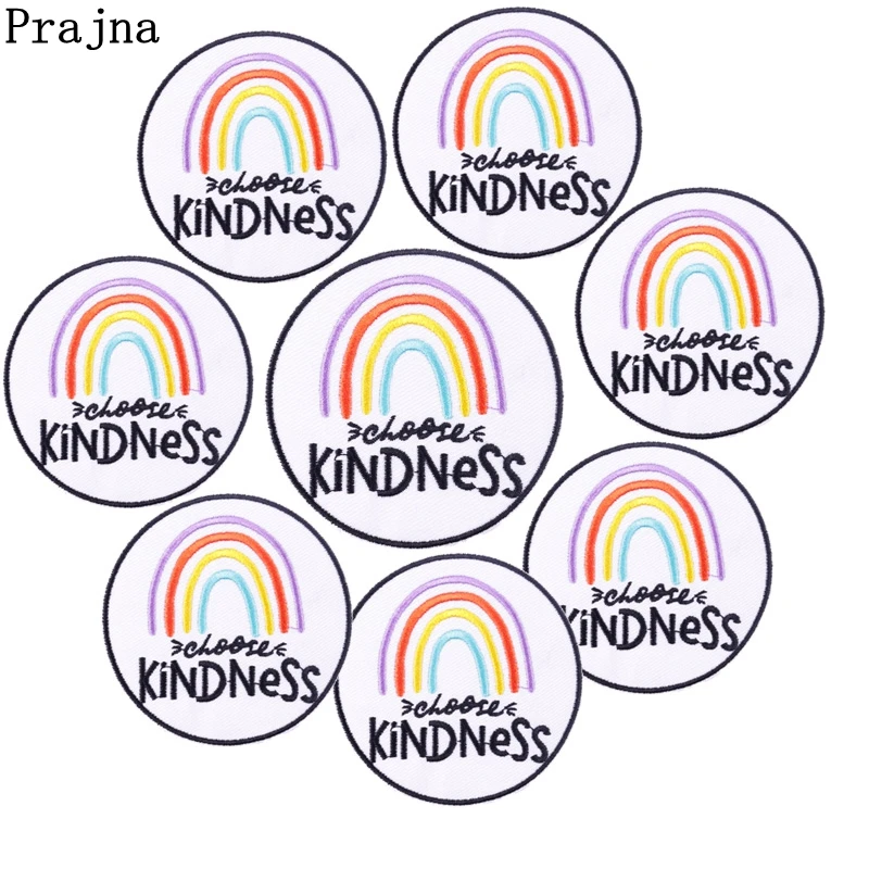 

10 шт., патчи Prajna с вышивкой надписью Raibown
