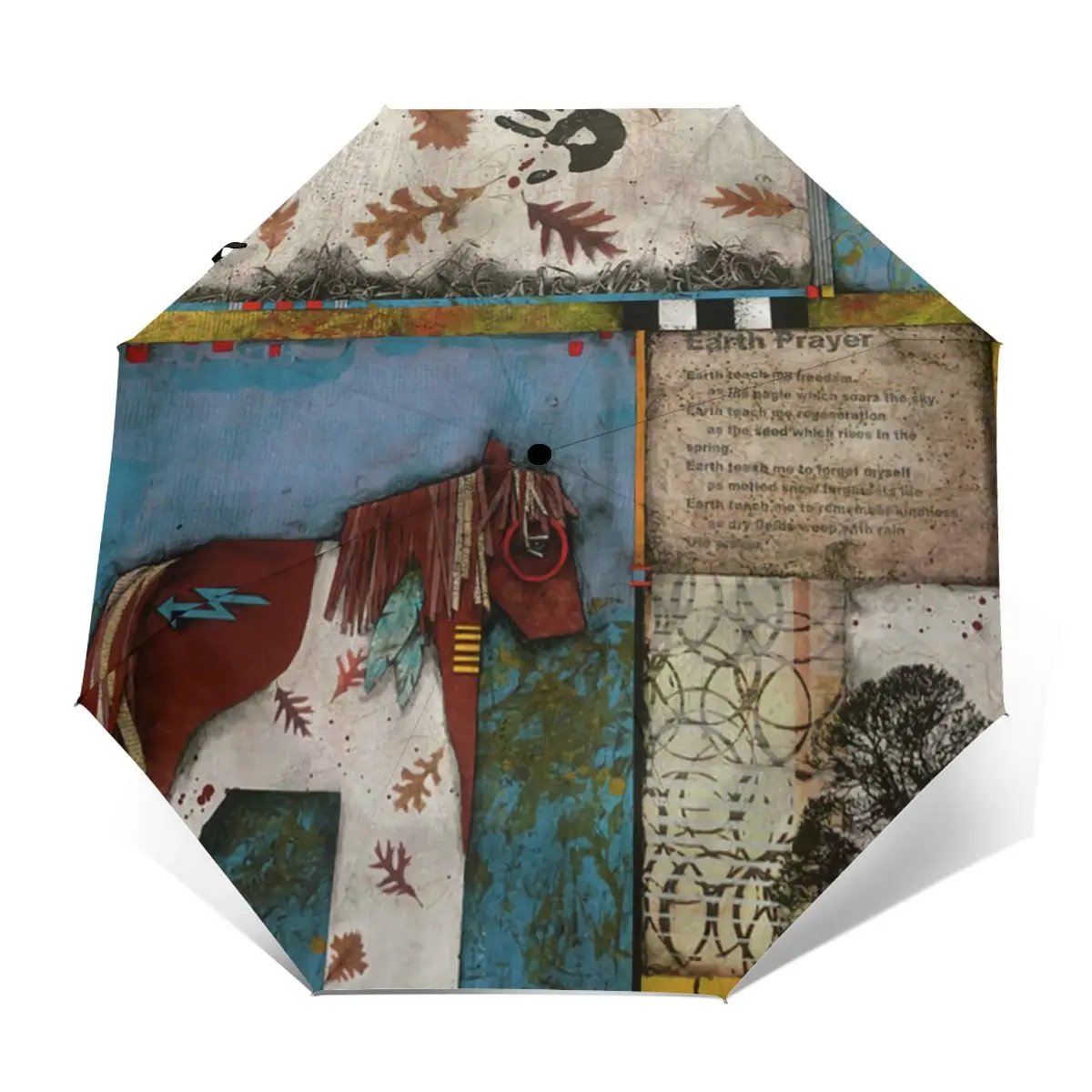 

Pony Umbrella Protection Automatic Umbrella Cheap Print Folding Fishing Umbrella