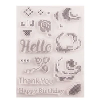 silicone rubber clear stamps cutting dies for scrapbooking letters letters diy paper album cards making embossing folder mold