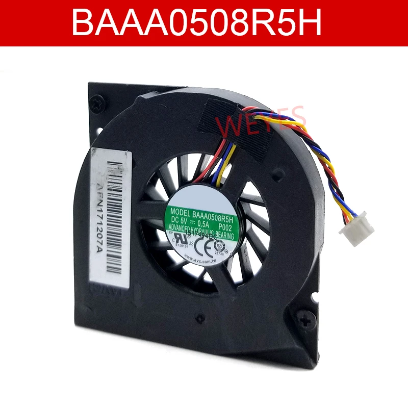 Новый Для AVC BAAA0508R5H 4 проводной DC5V 0.5A вентилятор хорошо протестированный