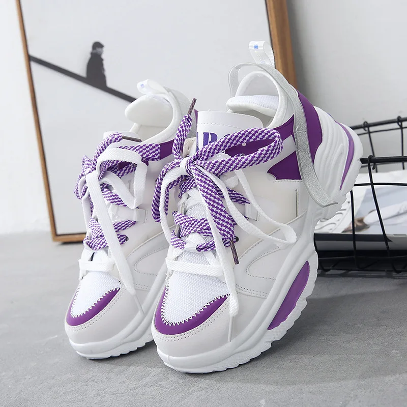 

2020 Sneakers Women Platform Shoes Fashionable Thick Sole Basket Femme Trainers Zapatos Mujer Designer Casual Chunky Shoes Woman