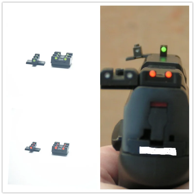 Волоконно оптический передний и задний прицел для Телец TH9 TH9c TH40 TH40C PT809 PT 24/7 Novak