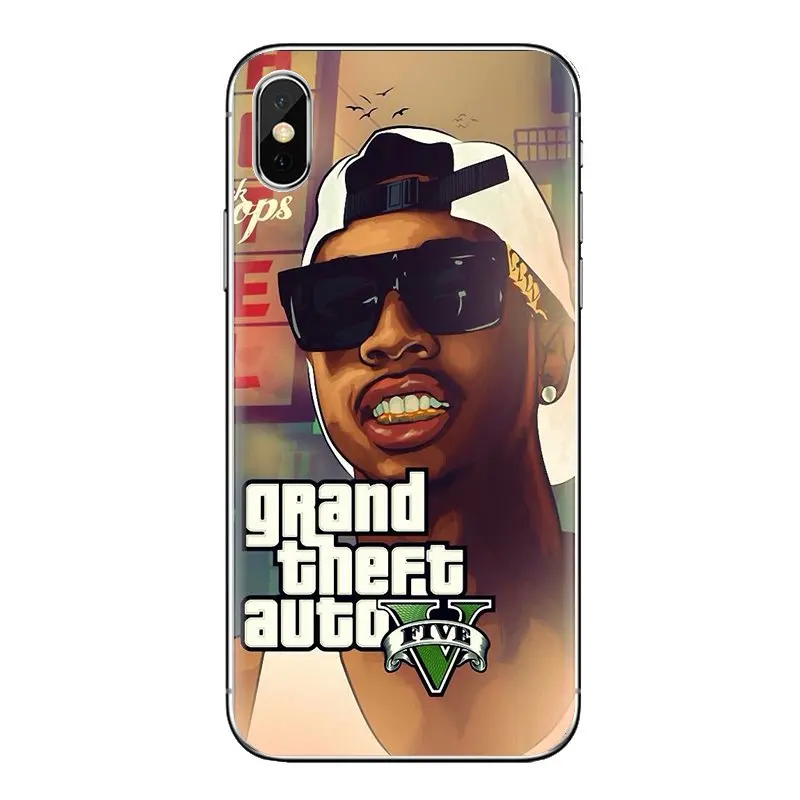 Для Xiaomi Redmi 4A S2 Note 3 3S 4 4X5 Plus 6 7 6A Pro Pocophone F1 GTA San Andreas Grand Theft Auto 5 V TPU прозрачные чехлы |