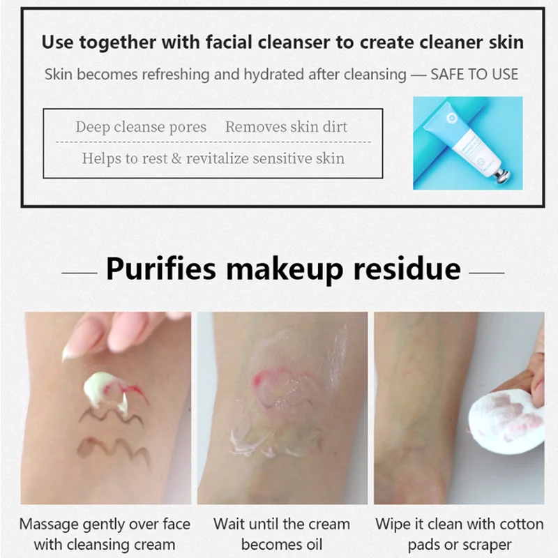 100g Massage Cream Deep Cleaning Face Mask Anti-acne Anti Remove Blackhead Whitening Moisturizing Skin Care |