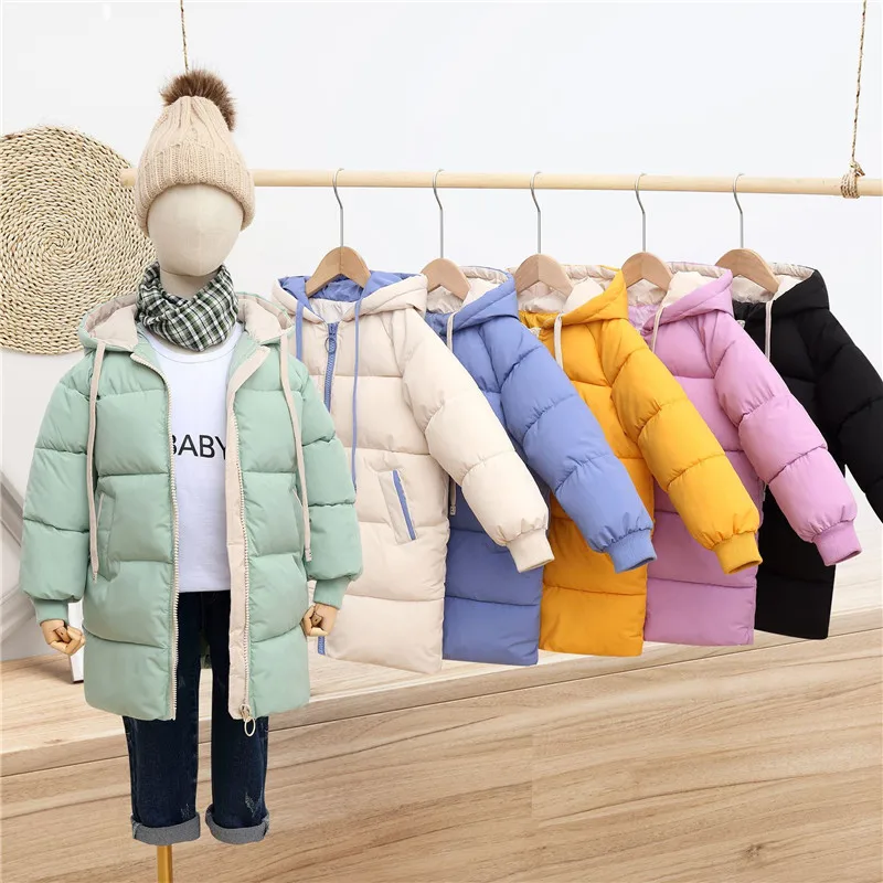 

Girls Baby's Kids Down Jacket Coat 2021 Beautiful Light Warm Plus Thicken Winter Autumn Cotton Outerwear Zipper Children's Cloth