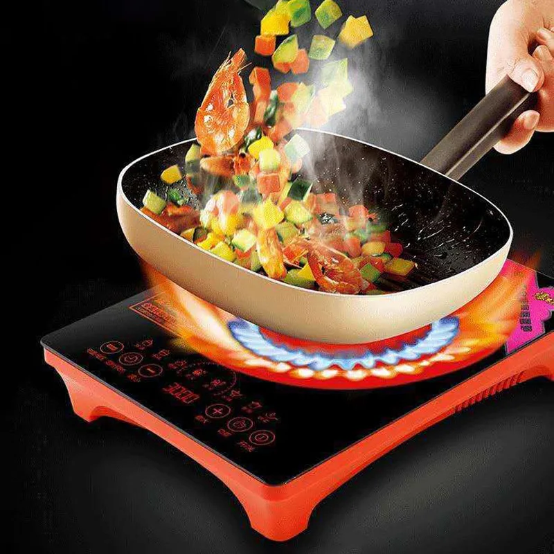 Коммерческая индукционная плита 3000 Вт высокой мощности аккумуляторная домашняя