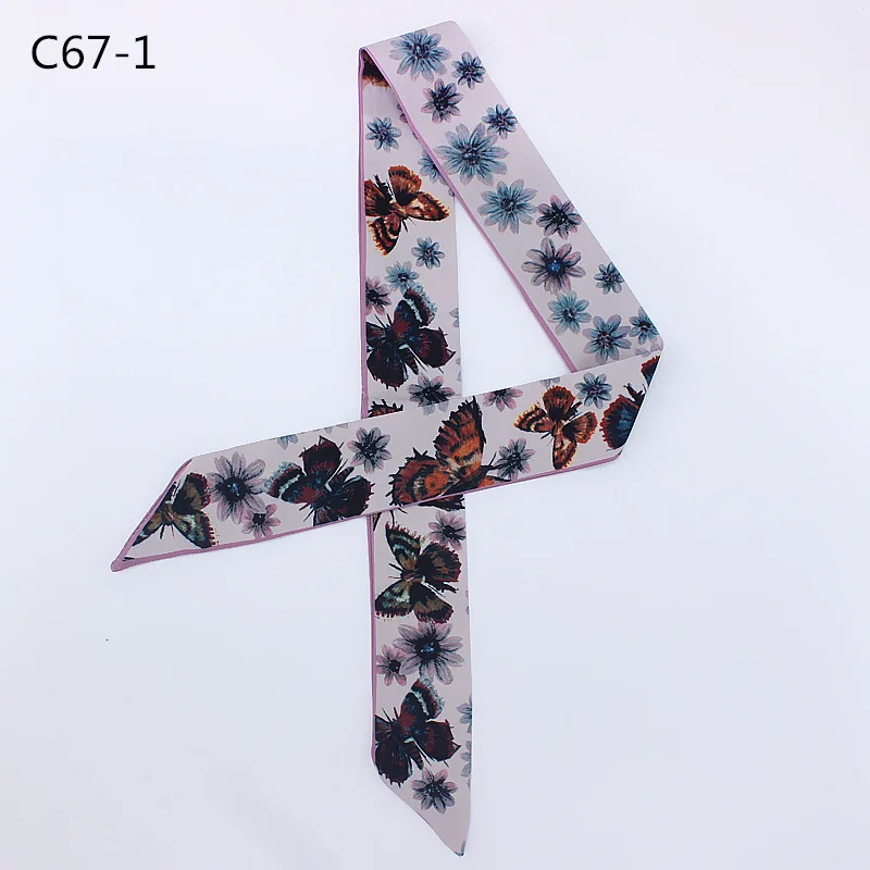 Женский шарф из натурального шелка с ладана бабочкой цветами и растениями | Дом