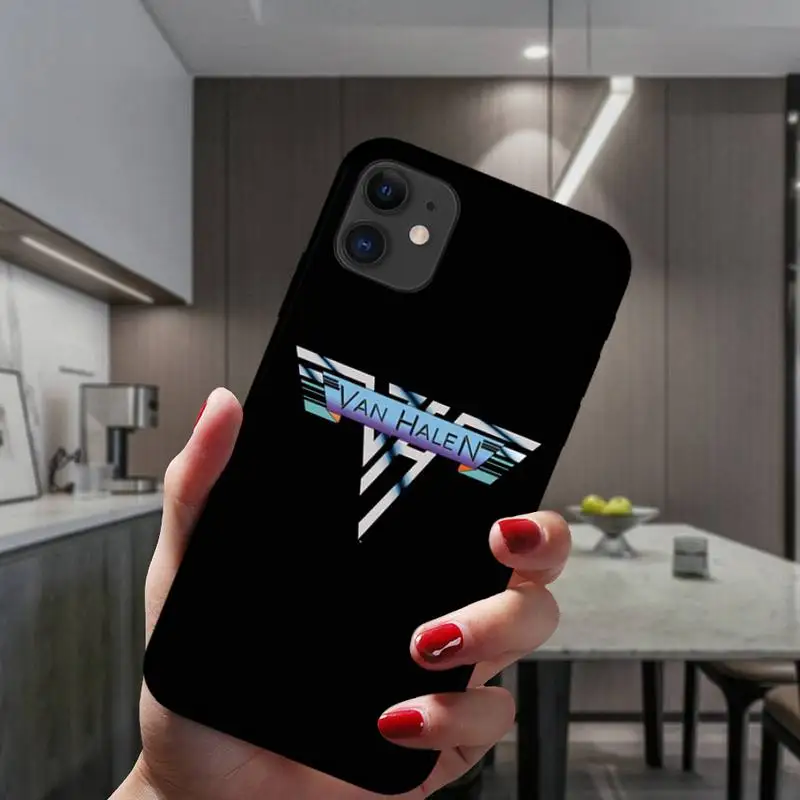 

ZFGHSHYQ Eddie Van Halen Graphic Guitar Phone Case For IPhone 6 6s 7 8 Plus X Xs Xr Xsmax 11 12 Pro Promax 12mini