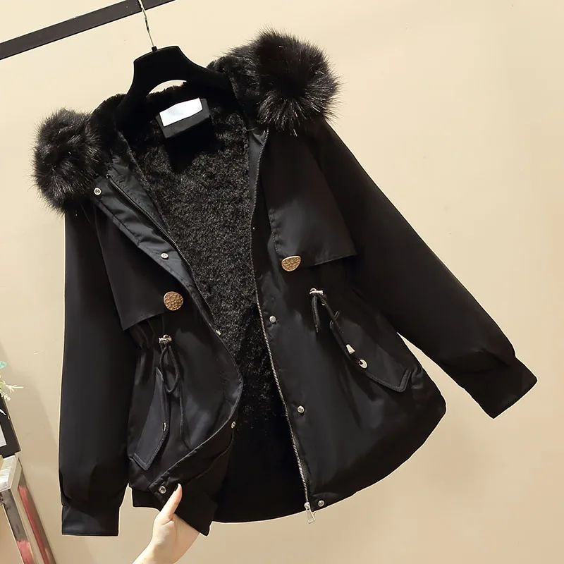 

Fur Coat Women Plus Size Pie Overcomes The 2020 New Winter Wear Short Fur And Padded Coat With Fluff Collar