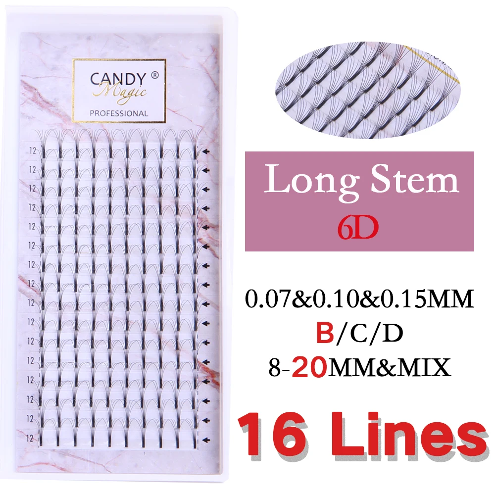 

Ресницы 3d/4d/5d/6d для наращивания, искусственная норка, 16 линий