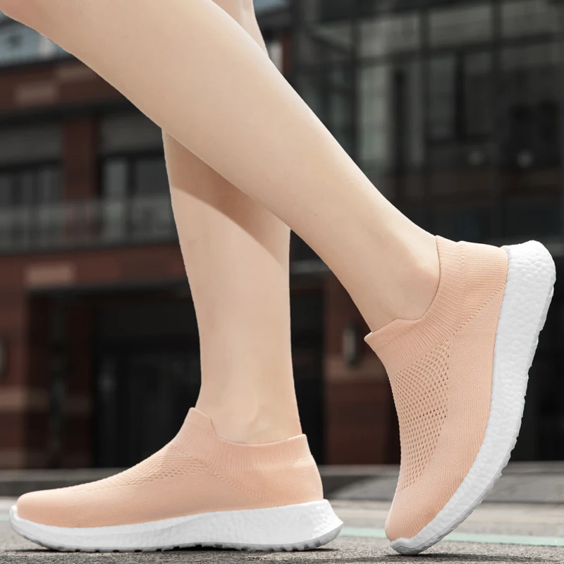 

Original Sock Sport Shoes for Women Breathable Men Outdoor Running Shoes Black Soft Bottom Athletic Shoes for Women Size 36-44