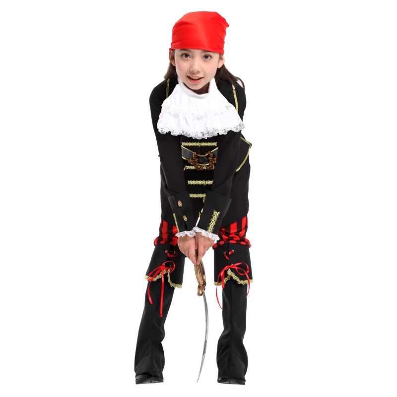 Детский красный шарф принцессы пиратский костюм для девочек вечерние костюмы