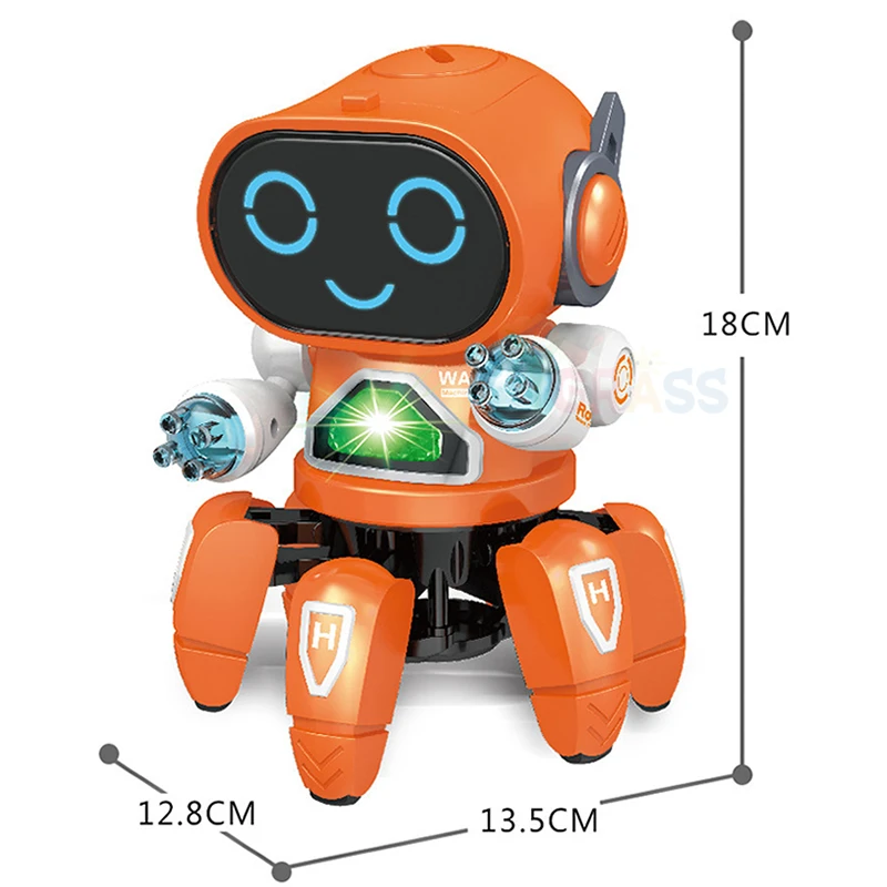 Танцевальная музыка Векторный робот электронные питомцы осьминог паук