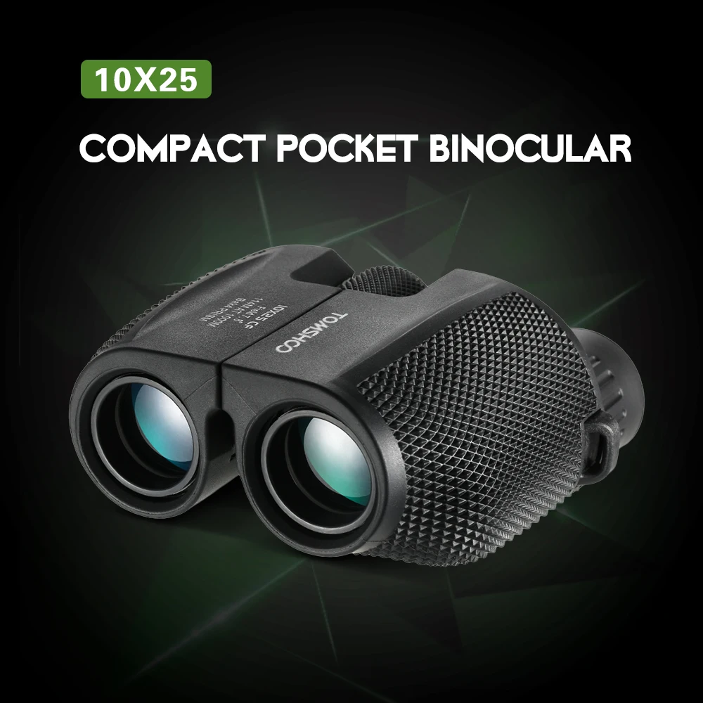 Компактный бинокулярный телескоп TOMSHOO мощный Карманный для занятий спортом на