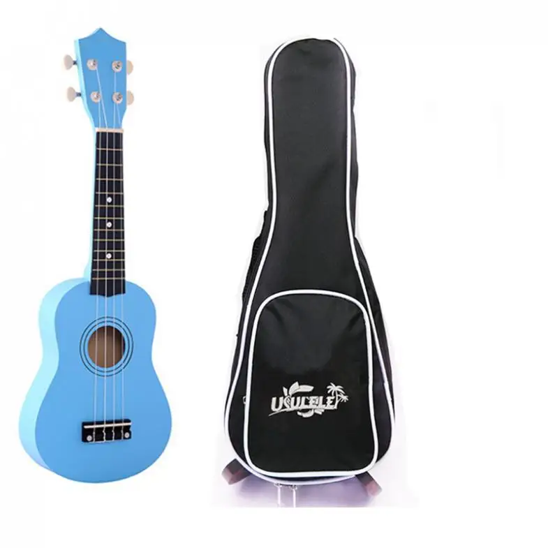 Портативное Гавайская гитара из липы 21 дюйм четыре струны + сумка тюнер Струны